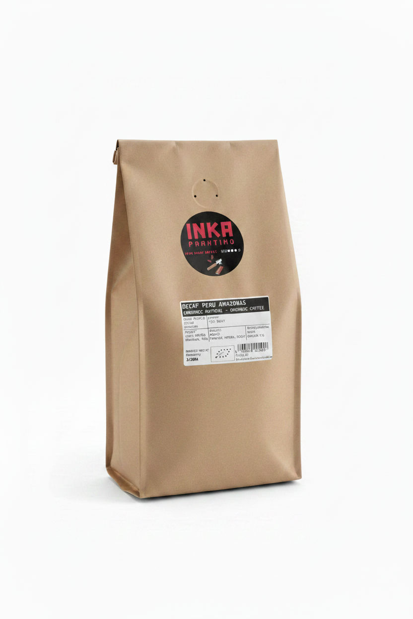 Decaf Peru Organic dark roast 1kg bean - 11.2.26 roasted