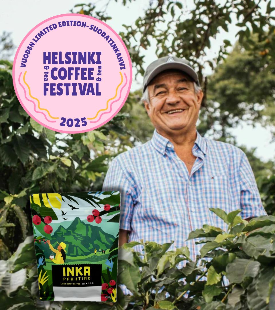 KOLUMBIA JAIRO ARCILA - COCONUT COFERMENT VUODEN LIMITED FILTER 2025 - Inka paahtimo - Coffee - Alk. 70 €/kg
