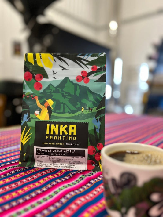 KOLUMBIA JAIRO ARCILA - PEACH EXTENDED COFERMENTATION - Inka paahtimo - Coffee - Alk. 70 €/kg